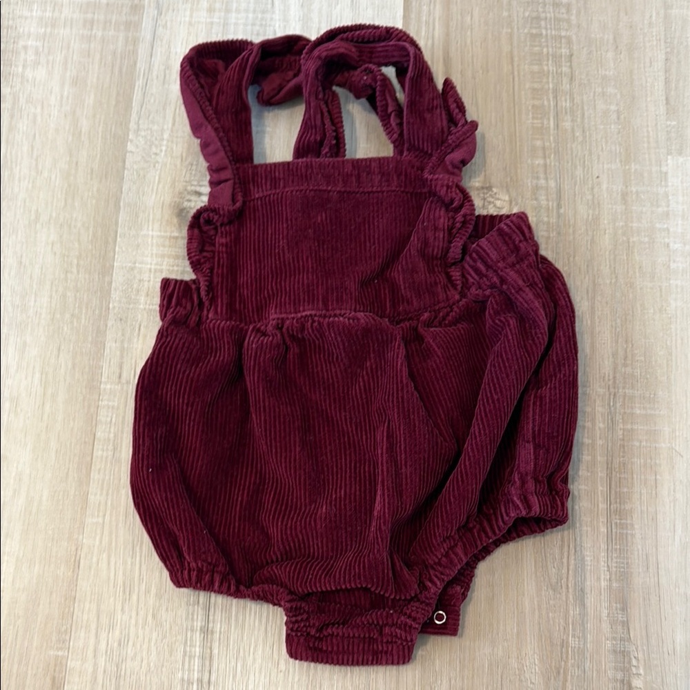 Old Navy Red Corduroy Baby Romper